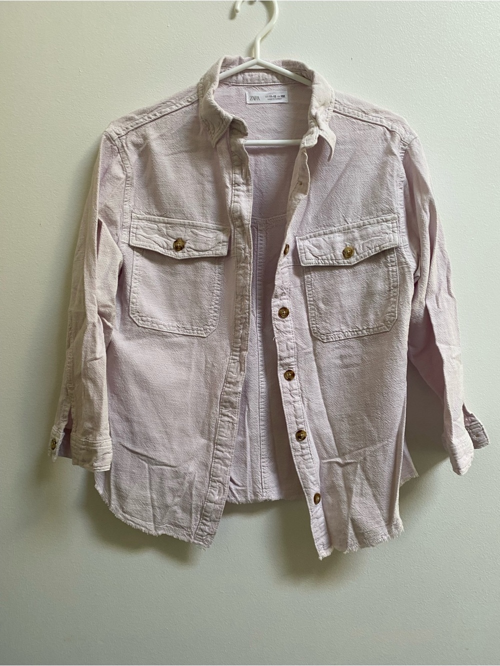 Zara Girls Textured Shacket 11-12